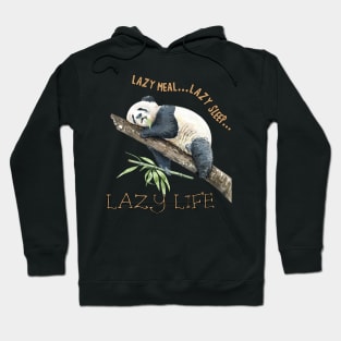 Lazy meal...lazy sleep...lazy life Hoodie